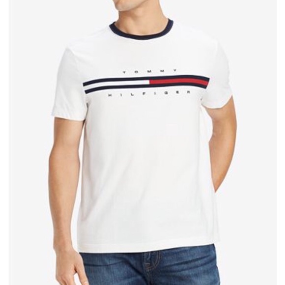 Tommy Hilfiger Other - Tommy Hilfiger Men’s Logo-Print White T-Shirt